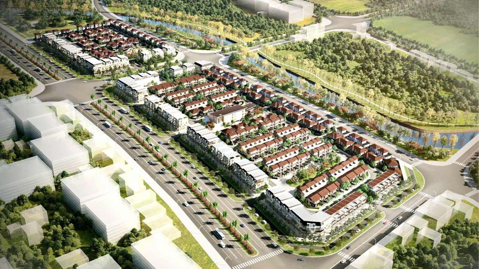 Phối cảnh tổng thể dự án Sol Garden Thủy Nguyên